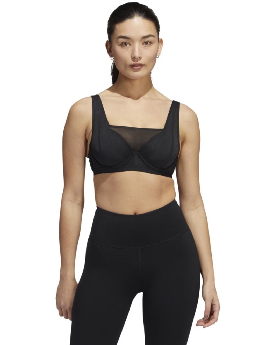 NWT Adidas TLRD Impact Luxe High Support Bra Black 34D ✨